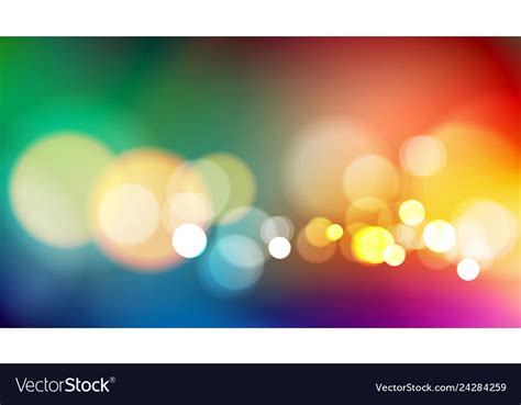 Abstract Bokeh Light Colorful Background Vector Image