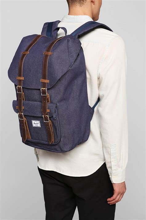 Herschel Supply Co Little America Select Denim Backpack In Indigo