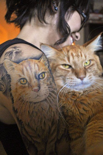33 Very Important Cat Tattoos And The Kitties Who Inspired Them Cat Portrait Tattoos Cat