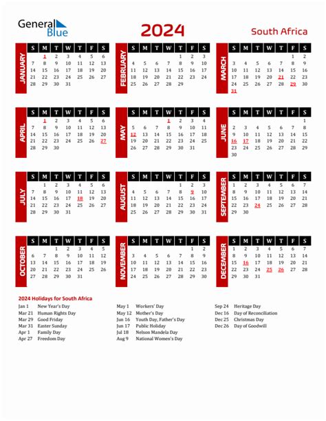 2024 Calendar South Africa School Terms Van Kameko