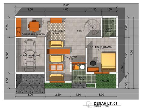 Tidak menunjukkan sisi yang mewah, desain rumah minimalis memberikan ruang pas untuk keluarga kecil anda, yang tentu belum membutuhkan banyak ruang. Konsep 33+ Desain Ruang 3D Rumah Minimalis