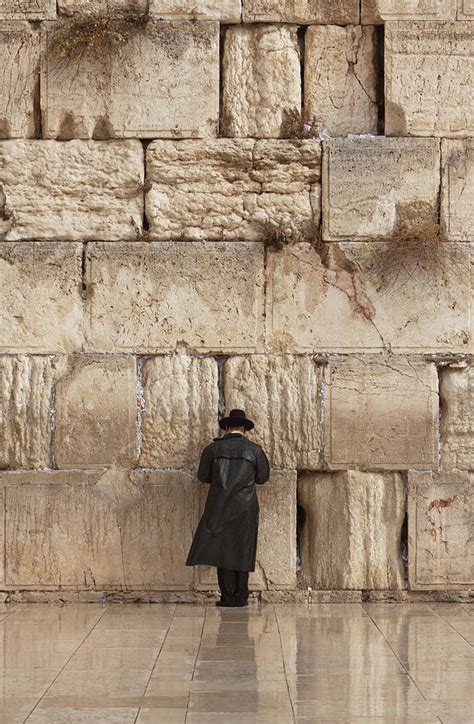Jewish Man Praying On The Wailing Wall Photograph By Richmatts Fine