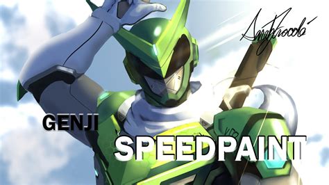 Sentai Genji Speedpaint Overwatch Cinnabum Youtube