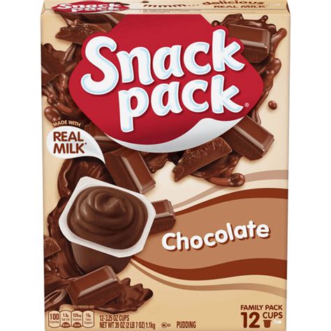 Snack Pack Chocolate Pudding 12 Count Pudding Cups 6 Pack Jello