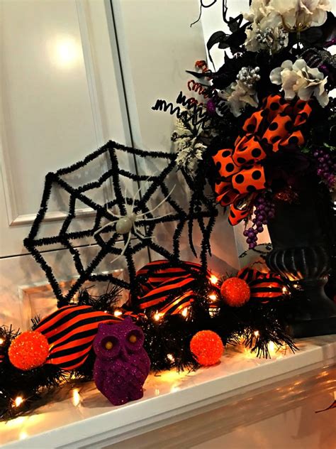 A Halloween Tree And Mantel Celebrate And Decorate