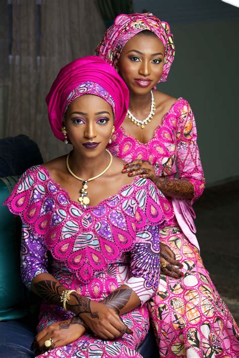 African Wedding Dresses In Asoebi Style Kamu Wedding Traditional Event Of The Hausa