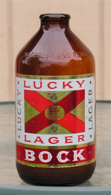 Lucky Lager Bock A No Depositno Return Bottle That Escape Flickr