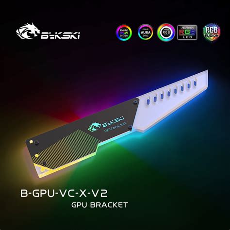 Bykski B Gpu Vc V2acrylic Gpu Supporrgb Graphics Card Bracket Jackvga Holder Stand Symphony