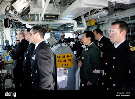 Us Navy Lt Cmdr Patrick Omahoney Right The Commanding Officer Of