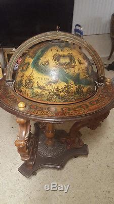 Check spelling or type a new query. Vintage Globe Bar Cabinet Cart Wine Rack Liquor Whiskey ...