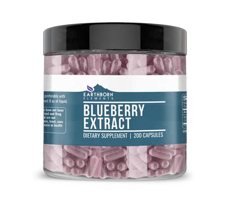 Blueberry Extract 101 Capsules Earthborn Elements