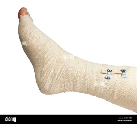 Foot Toes Bandage Stock Photo Alamy