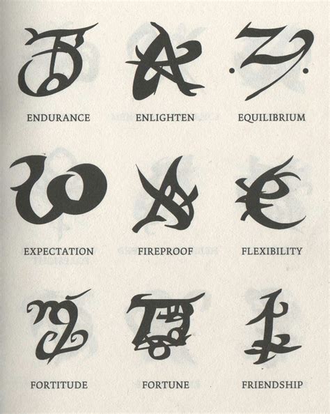 Grey Book Runes Shadowhunters Symbols Of Strength Tattoos Shadow