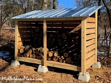 35 Free Diy Firewood Shed Plans For Safe Wood Storage Firewood