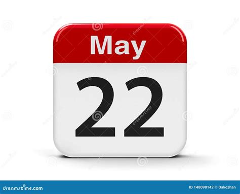 22nd May Calendar Stock Illustration Illustration Of Design 148098142