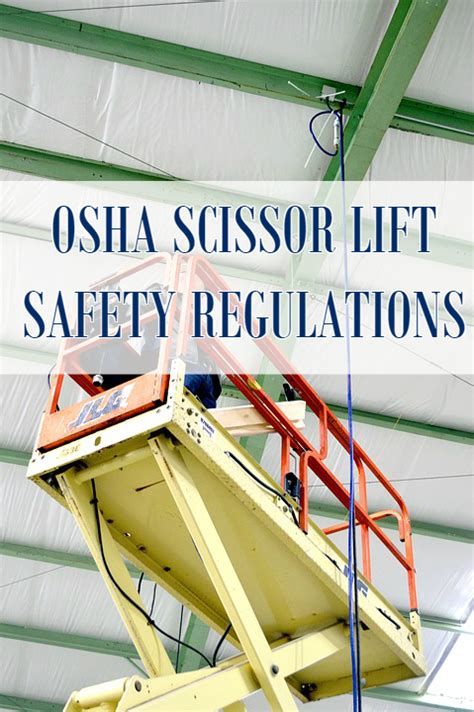 It has been designed and developed to ensure that our lifts can run smoothly. OSHA Scissor Lift Safety and Training Requirements