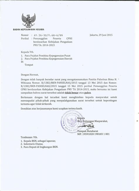 Contoh Surat Permintaan Pegawai Ke Bkd Kumpulan Surat Penting