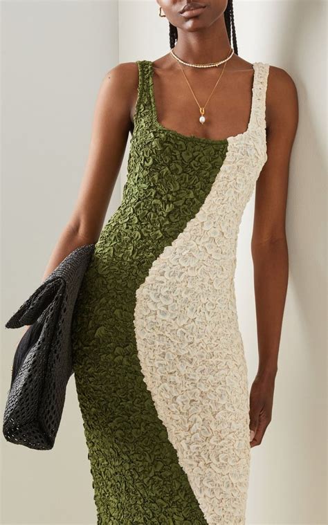 Sloan Colorblocked Modal Midi Dress By Mara Hoffman Moda Operandi Backless Dress Sleeveless