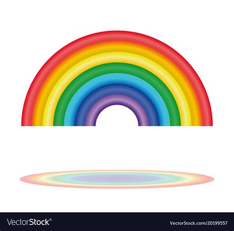 Seven Colors Of The Rainbow Rainbow Icon Vector Image