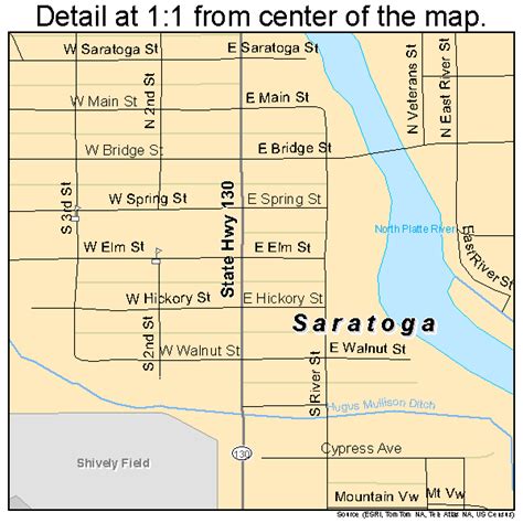 Saratoga Wyoming Street Map 5668685