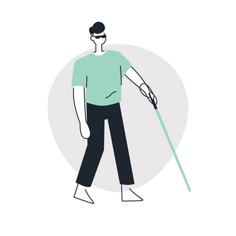 Blind Person Free Download Of A Blind Person Illustration