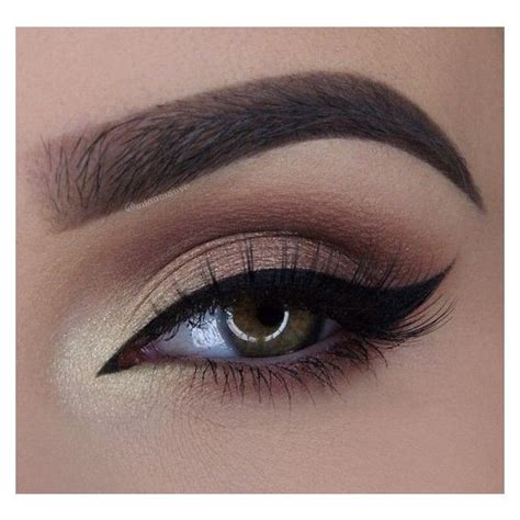 Gold Smokey Eye Liked On Polyvore Featuring Beauty Products Skincare