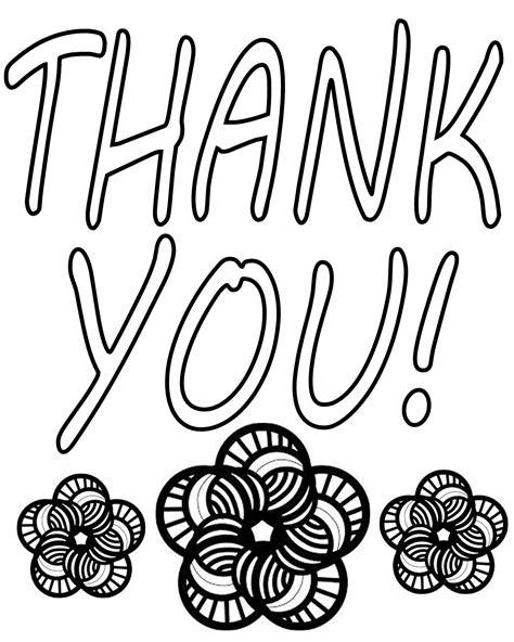 Thank You Coloring Printable Printable Word Searches