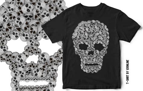 Skulls And Skulls T Shirt Design Buy T Shirt Designs