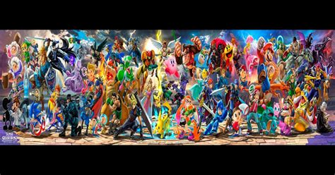 3840x1080 Super Smash Bros Ultimate Banner Including Ridley And