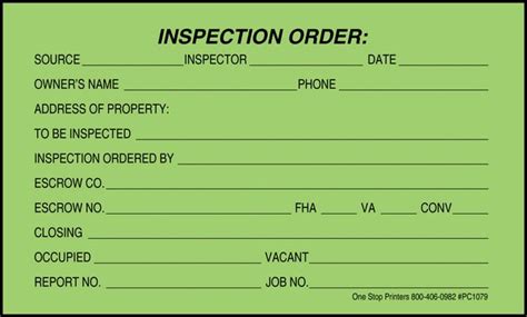 There are three separate application forms for pest control licences, depending on which type you wish to apply for all applications for a pest control licence are required to be submitted via emailed to pestcontrol@dhhs.vic.gov.au. Termite Inspection Order Tag | One Stop Printers & Direct ...