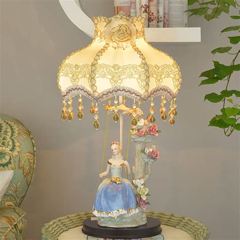 For general lighting purposes, like getting dressed in the morning, consider one of our many bedroom ceiling light options. Princess room table lamp bedroom ceramic wedding room ...