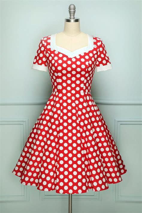 Red Polka Dot Dress Outfit