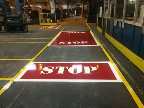 Warehouse Floor Markings And Line Striping S Contractor