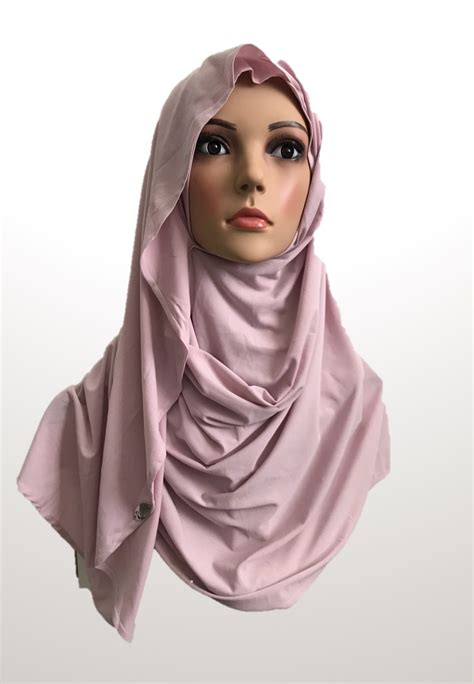 cameo pink stretchy kor instant hijab cf instant hijabs uk