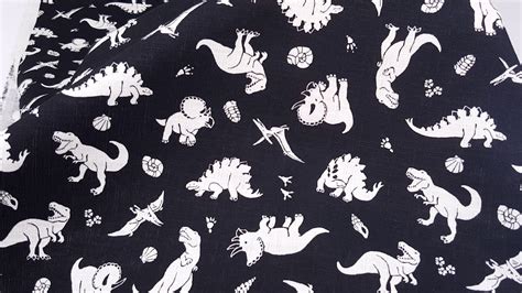 Black Dinosaur Dobby Fabric By Cosmo Youtube
