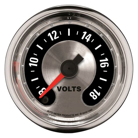Auto Meter® 1282 American Muscle Series 2 116 Voltmeter Gauge 8 18v
