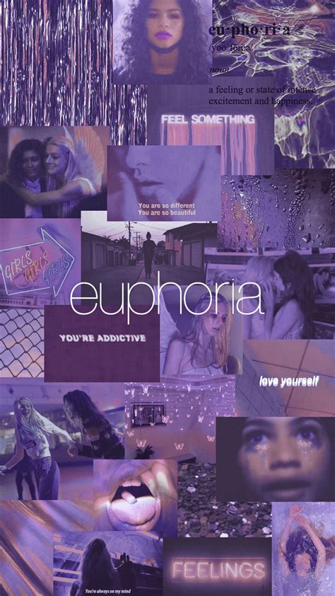 Euphoria Collage Purple Aesthetic Euphoria Iphone Wallpaper Tumblr