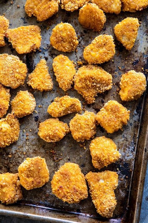 We had the fries and the half & half fried chicken. Oven Fried Korean Popcorn Chicken. - Half Baked Harvest ...