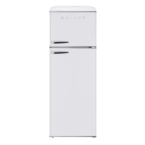 Galanz Cu Ft Retro Frost Free Top Freezer Refrigerator In White