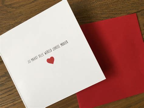 Luxe Moederdagkaart Met Rode Envelop Jij Maakt Deze Wereld Zoveel Mooier X Cm Miauw