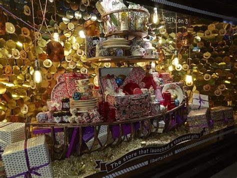 We use cookies to enhance your experience; Liberty of London's Christmas Windows are unveiled! - YouTube