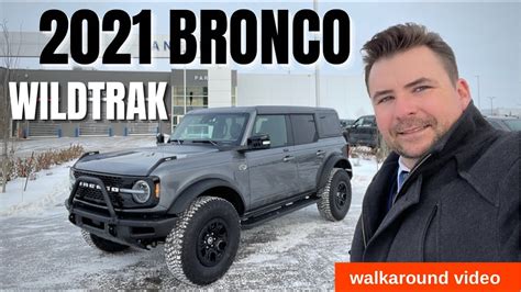 2021 Ford Bronco Wildtrak Walkaround Video Carbonized Grey Youtube