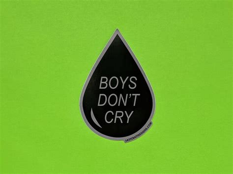 Boys Dont Cry Sticker Etsy