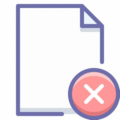 Delete Document File Icon Download On Iconfinder