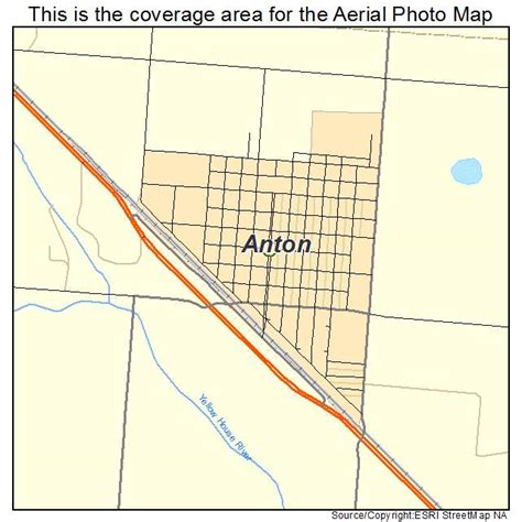 Aerial Photography Map Of Anton Tx Texas