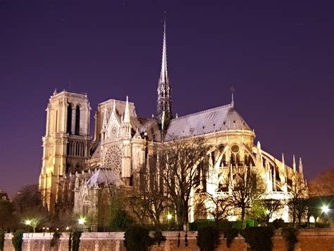 Filenotre Dame De Paris By Night Time Wikimedia Commons