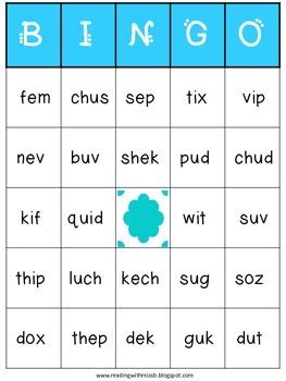 This download contains 30 decodable lists of words that can be used along with any reading or phonics series to assess student learning. Nonsense Word BINGO - Level 1 (First Grade) by Reading ...