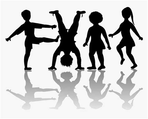 Kids Playing Silhouette Png Registration Children Having Fun And