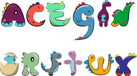Alphabets Design Dinosaur Behance
