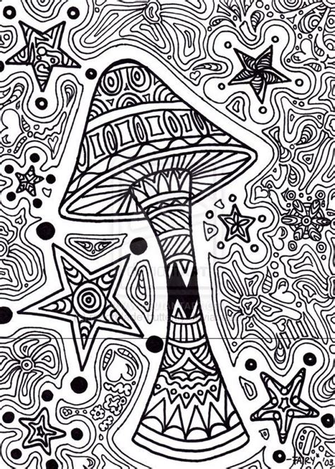 429 weed mandala coloring sheet to download. Trippy Mushroom Coloring Page | Coloring Pages | Pinterest ...